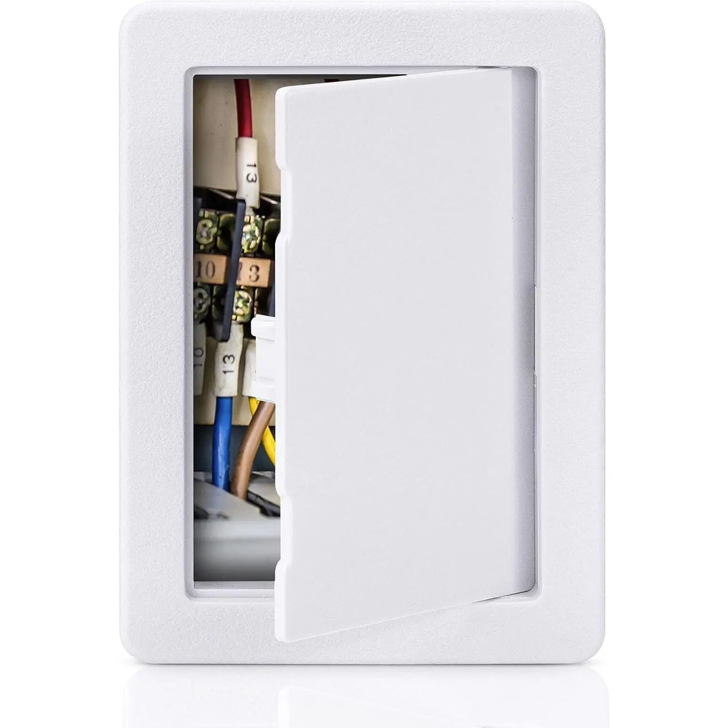 Plumbing Access Panel for Drywall 4 x 6 Inch Plastic Access Door Removable Wall Access Panel Ceiling Reinforced Hinged Durable White
