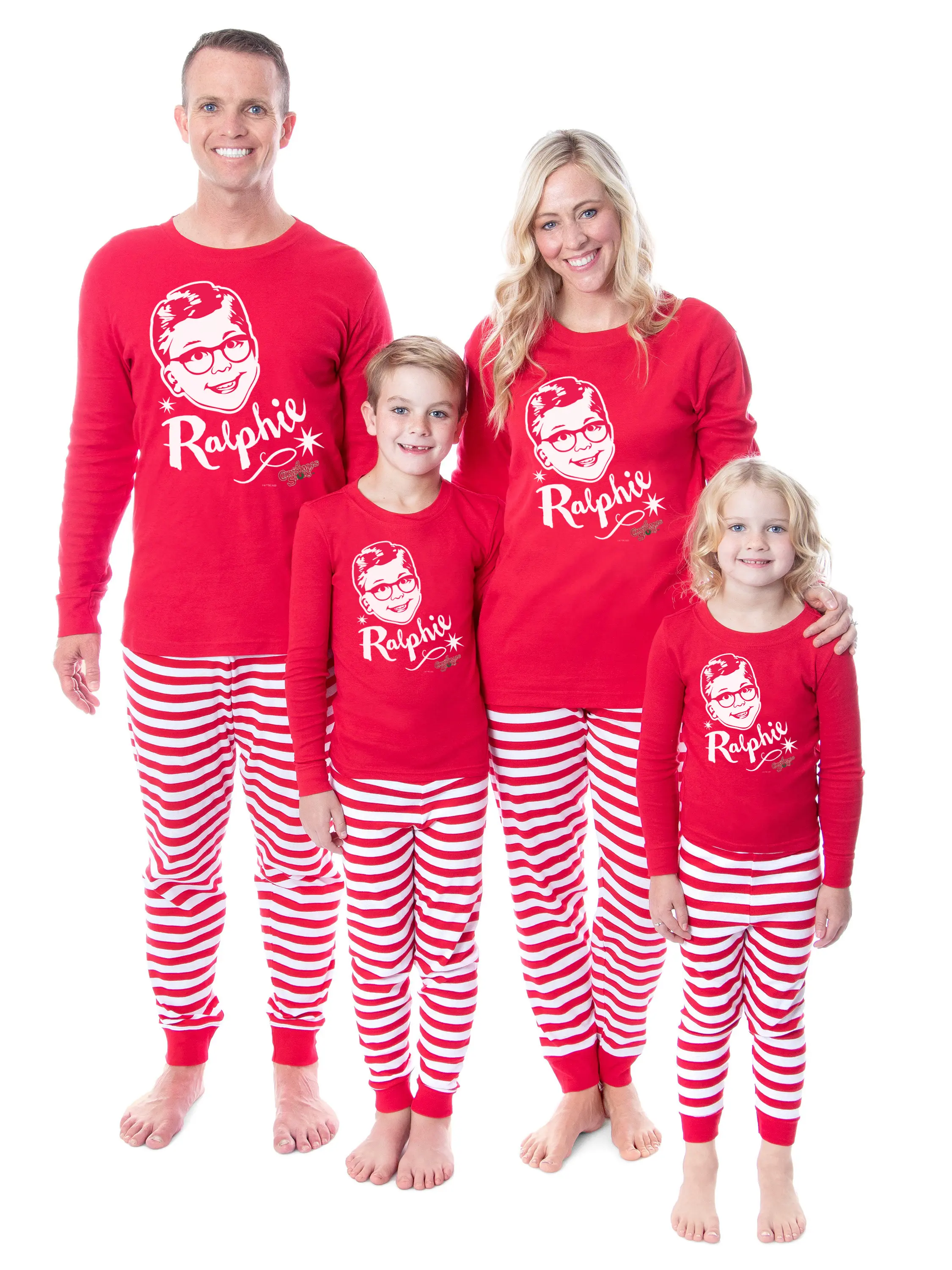 A Christmas Story Ralphie Face Logo Sleep Tight Fit Family Pajama Set