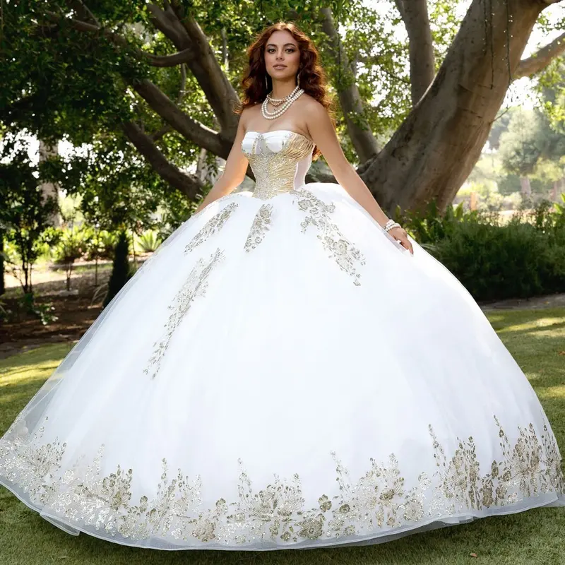 ivory with gold quince dress - TikTok Shop ivory with gold quince dress - TikTok Shop