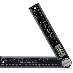 Digital Angle Finder Protractor 3rd Generation Quick Display Angle Gauge Ruler 7-Inch 200mm Professional Measuring Tool for Woodworking Carpentry Construction Plastic