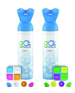 12L Portable Oxygen Canister with 8 Fragrance Option – Single Mouth & Nose Mask – Supplemental Oxygen for Sports, Travel, Altitude & Fitness Activities – Up to 450 Inhalations (2 Pack)