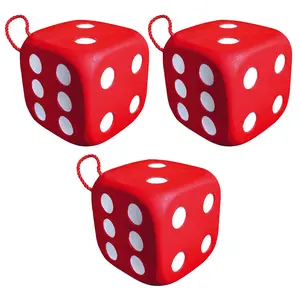 Morrell Targets Big High Roller 3PACK 10lbs 13x13x13 Red Foam 6-Sided Dice Cube Archery Target Durable Waterproof 21 Bullseyes for Crossbows Compound Bows