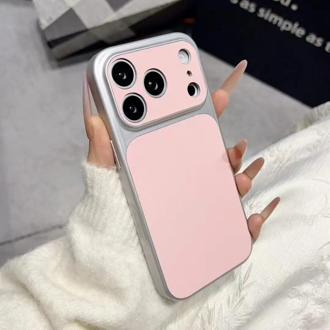 Upgrade Your iPhone 17 Series with Retro Faux Leather Protective Case, Compatible with iPhone 17 Air 16 15 14 13 Pro Max, Anti-Drop Hard Shell Accessories, TPU Shell