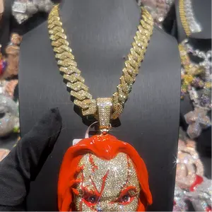 [Quick sale] Metal Plated Gold Non-natural Crystal Necklaces & Pendants