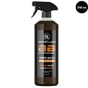 Bronze Bomber Non-Acid Wheel & Tire Cleaner, 32oz Automotive Car Washing & Maintenance Cleaning Fluid