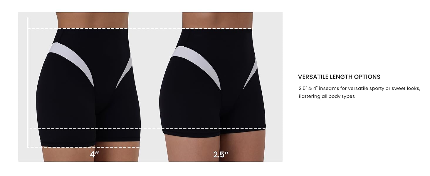 Sunzel Colorblock Women’s Biker Shorts, High Waist, Tummy Control — Ultra-Soft, Squat-Proof, Seamless Front, Workout Spandex Shorts