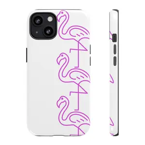 Neon Pink Flamingo Phone Case | Tough Protective iPhone Cover