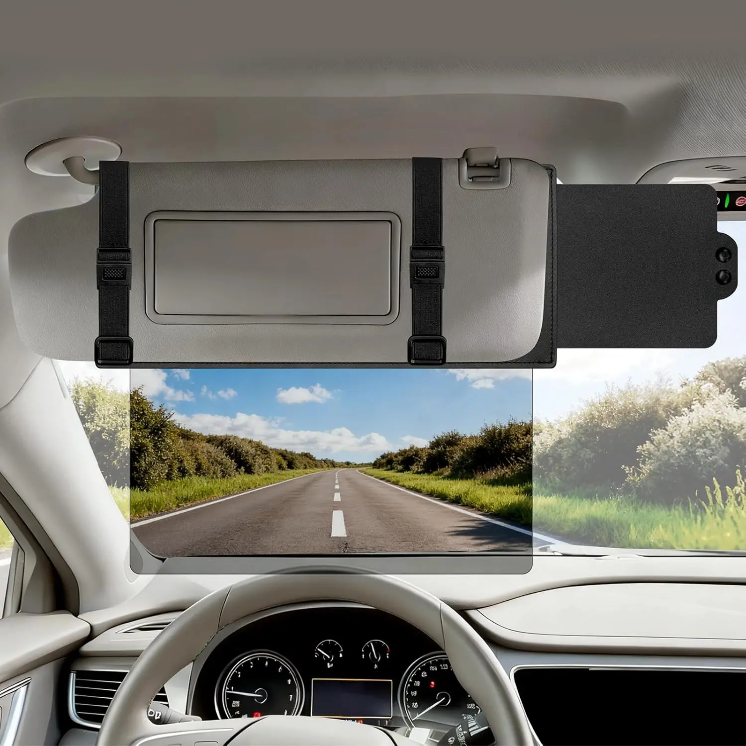 Sun Visor Extender For Car Truck SUV Anti Glare Extension Driver Side UV400 PC