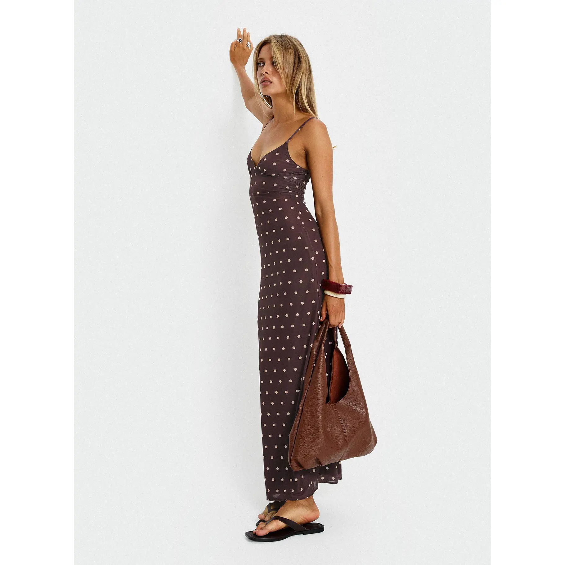 princess polly polka dot dress brown Nellie Mini Dress | Brown Polka Dot | Womens