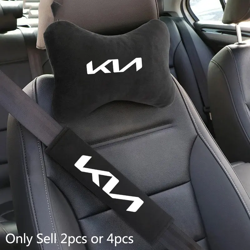Car Seat Headrest Rest Neck Pillow Cushion Seat Belt Shoulder Pad For KIA Ceed Sportage Rio Proceed K5 Optima Sedona Forte Cerato Venga Automotive Auto Interior Accessories