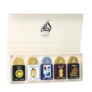 Lattafa Set Pride 5X 0.67 Oz Nebras-Art Of Wood-Art Of Universe-Ansaam Gold-Kashan Edp Unisex