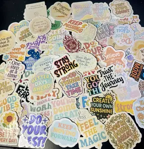 90  Motivational Stickers Full Collection Uplifting Encouraging Gentle Messages for Planners Journals Notebooks Calendars Water Bottles Laptops Folders with Free Goodies