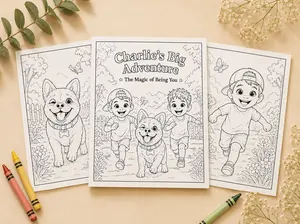 Coloring Fun Bundle (Coloring Sheets + Crayons)