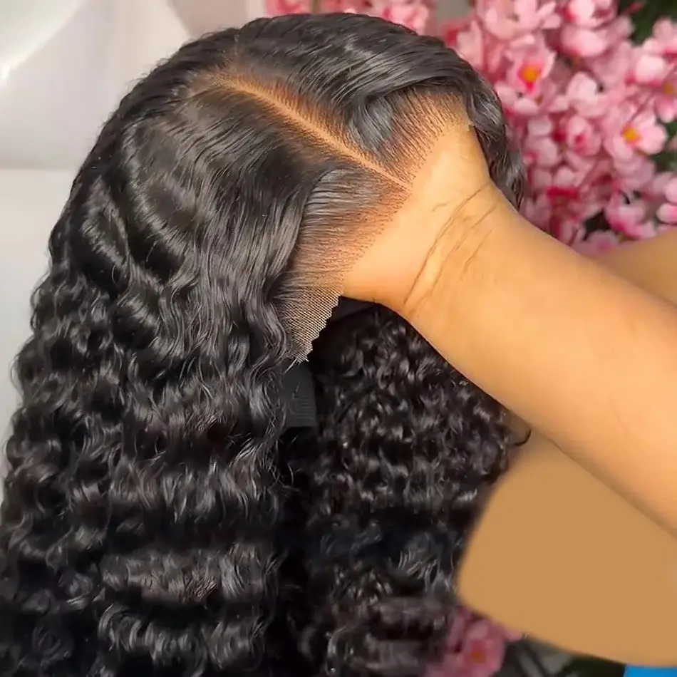 CORIIANA 250% Curly Glueless Wigs Human Hair Ready to Wear Deep Wave 7x5 Lace Closure Wigs For Black Women Wet An Wavy 13x6 HD Lace Frontal Wig Pre Plucked Beginner Friendly 200 Density