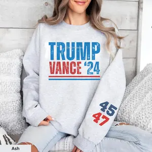 Trump Vance Retro 2024 Sweatshirt, Trump Vance 45 47, Make America Great Again, Gift for Trump Supporter, Election 2024, Full Size