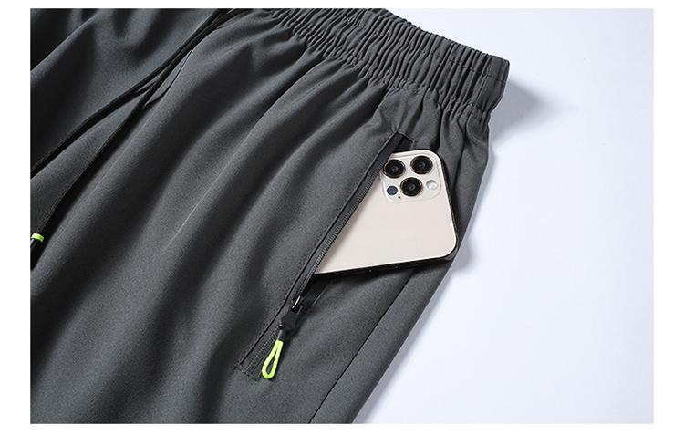 3-pack men’s athletic shorts, summer loose casual knee-length shorts, lightweight and breathable, ice silk quick-dry fabric, with zippered pockets, perfect for everyday workouts, the beach, and outdoor activities Stretch Knit Capri Pants men's