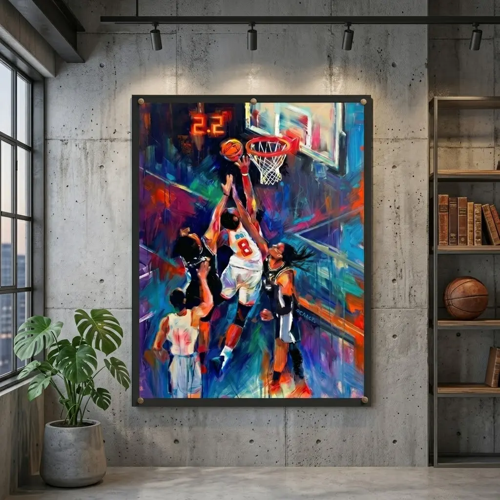 The Game Saver (In the Knick of Time) Poster - No Frame, Championship Team Poster, Basketball Fan Decor, Knicks Finals