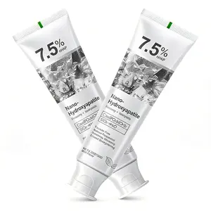 2 PCS Hydroxyapatite Toothpaste, 7.5% Nano Deep Cleaning Toothpaste for Advanced Enamel Protection, Sensitive Relief Fluoride Free Effective Toothpastes, with Fresh Mint