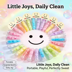 Mother's Day Gift Set, Portable Tube-Shaped Hand Wash Scented Soap Sheets, Travel Fragrance Foam Soap Papers, Ideal for School, Office, Travel, Outdoor