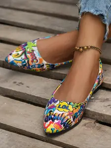 Casual Wedge Heeled Shoes with Platform, Round Toe Design, Comfortable Slip-On Style, Easy to Wear, Women's Fashion Footwear, Slip On Flats