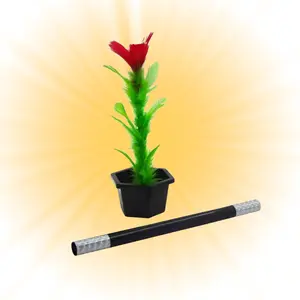 Evan Era Magic Appearing Flower Wand Illusion Kit with Special Feather Flower, Wand & Plastic Base for Easy Beginners to Professionals