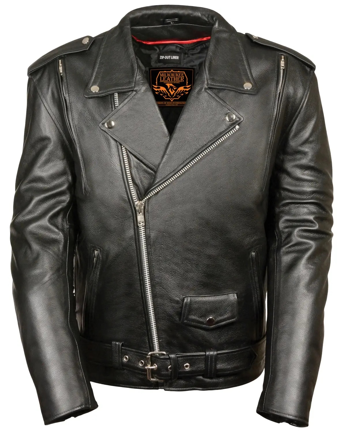 Milwaukee Leather Men's Men'S 4X Vented Side Lace Motorcycle Jacket - Lkm1775 4X