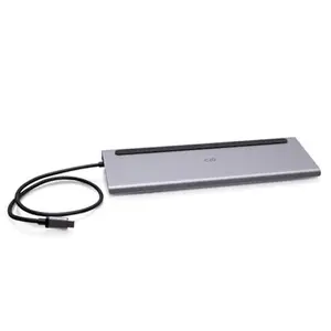 C2G USB-C 10-in-1 Triple Display Docking Station with HDMI, DisplayPort, VGA, Ethernet, USB, SD Card Reader, 3.5mm Audio and Power Delivery up to 100W - 4K 30Hz