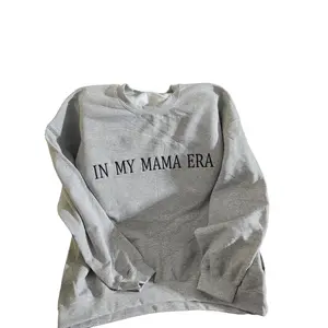 Embroidered In My Mama Era, Perfect Gift for Moms, Mother's Day Shirt, Mama Life, Best Mom Ever Shirt, Women's Casual Crewneck Sweatshirt