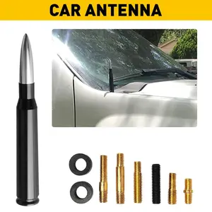 14cm Carbon Fiber car Bullet Antenna Mast Power Radio AM/FM Replacement Universal