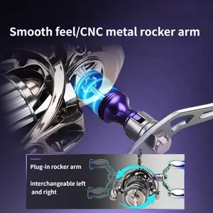 Dual Handle Spinning Reel, Full Metal Smooth Fishing Reel, Lightweight for Freshwater & Saltwater, Premium Fishing Gear for Anglers