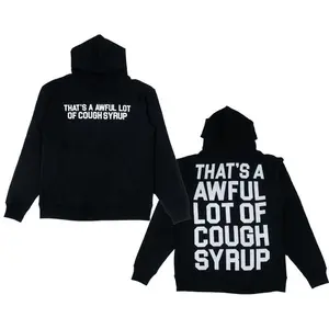Cough Syrup Classic Hoodie, Awful Lotta Cough Syrup Hoodie, Menswear, Sweatshirt, Hoodie U Sweatshirt, Hoodie, Comfort Colors