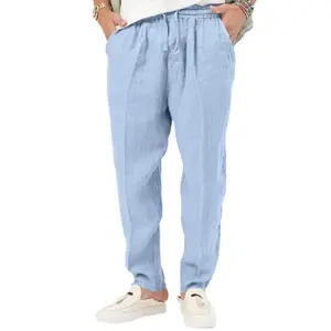 Men's Plus Size Drawstring Pants with Pockets