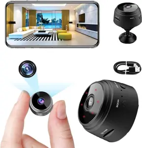 1080P HD Wireless Smart Camera, USB Rechargeable Night Vision Security Camera, Remote Monitor for Indoor Outdoor Use