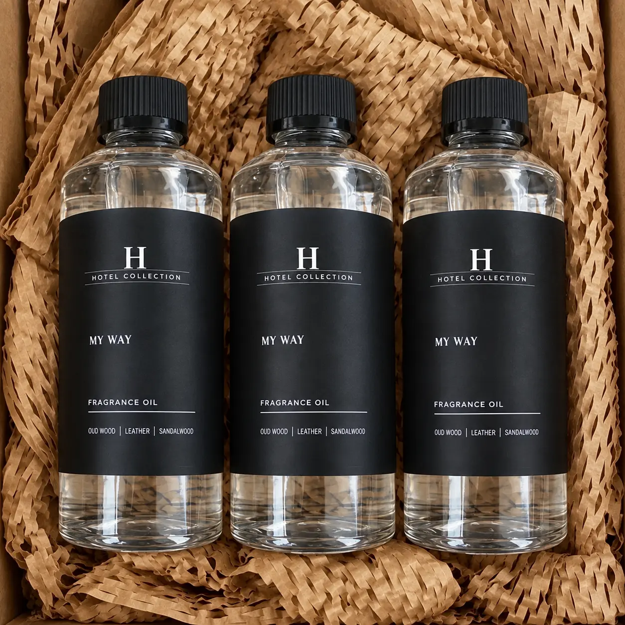 Pack of 3 My Way Fragrance Oil 500mL – Hotel Collection Inspired Premium Aromatherapy Diffuser Oil for Home, Office & Room – Long-Lasting Fresh Scent, Aromatic Oil & Diffuser Refill