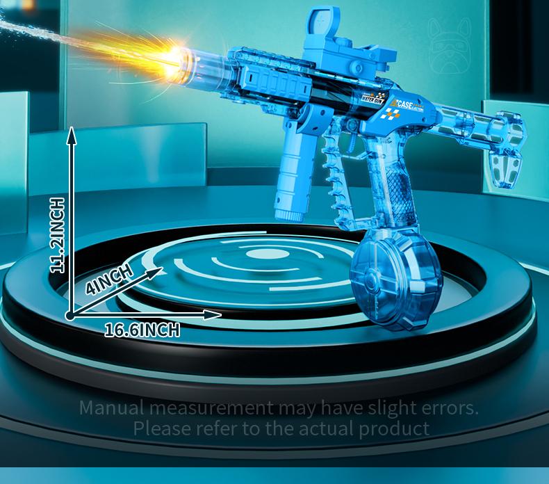  Flood Dragon Automatic Electric WaterGun IP67 Waterproof, with Large Capacity Powerful Spray Super LongShooting & Lighting Function USB Charging CableDurable FlameSpray , SummerParty Outdoor Pool and beach toys