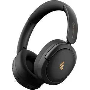 Atom Max - Hybrid  Noise Cancelling Headphones, Hi-Res Audio,  Over-Ear, Foldable, 45H Playtime, Fast , Customize via an App,  v5.4, ANC Headphones, Black