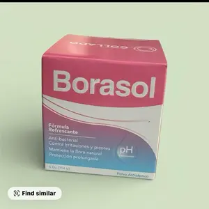 Borasol Femine Wash Anti-Bacterial Powder for Intimate Hygiene with Baking Soda & Sulfate of Aluminum Daily Cleansing Formula Refreshing pH Balanced Gentle Cleanser