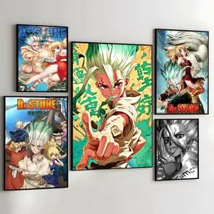 PIKPAKA Anime D-Dr STONE Fantasy Poster Effortless Style Upgrade HD Wall Art | Waterproof Peel & Stick Trendy Decor | Fade-Resistant Durable Style | Chic Home Gift for Any Space