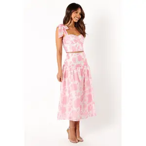 Elle Two Piece Set - Pink Floral