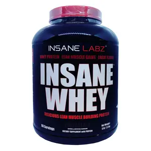 Insane Labz Insane Whey Protein Powder, 5lb Fitness Supplement for Muscle Support