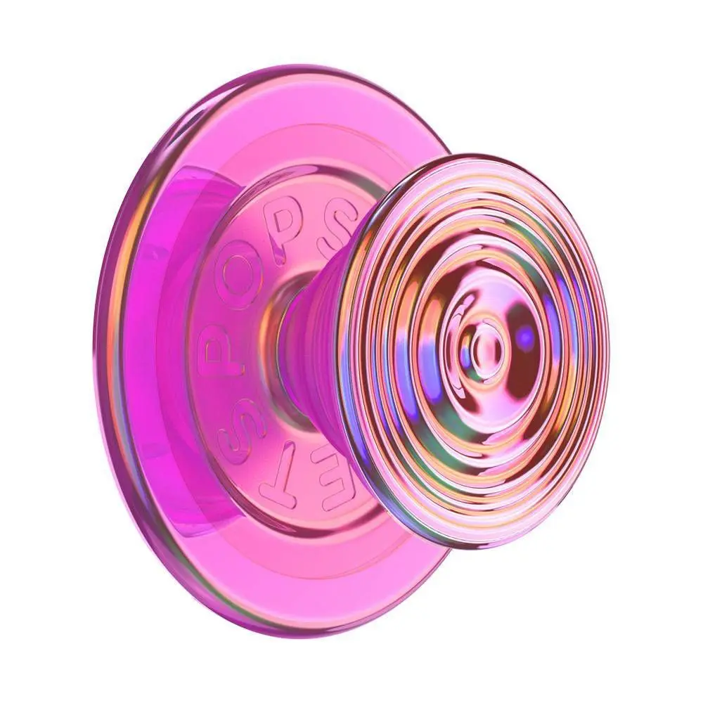 PopSockets Magnetic Phone Grip with MagSafe Magnetic Adapter Ring Included - Ripple Iridescent