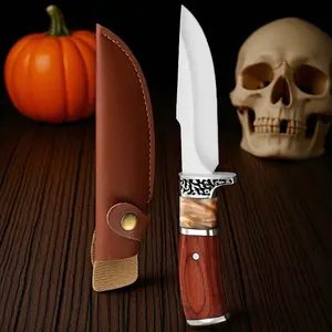 The Ultimate Outdoor Companion - Premium Folding Knife with Genuine Leather Sheath for Camping, Fishing, Hiking & EDC,outdoor adventure gift, knife men,knife gift ideas,knives for outdoor,camping knives,knives and sheaths,knives men,knives mystery box
