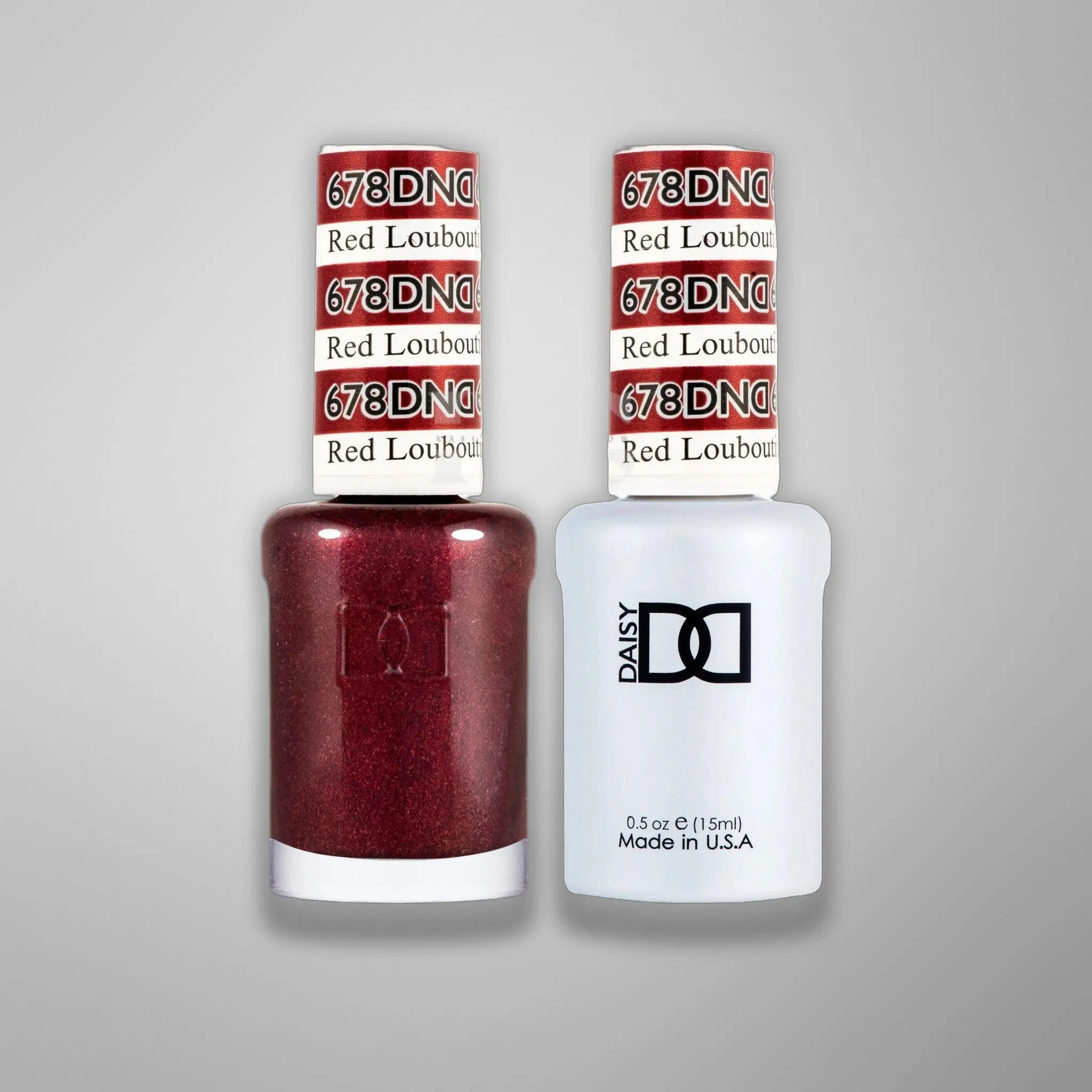 DND Duo Gel - 678 Red Louboutin - Gel & Matching Lacquer Duo 0.5 oz