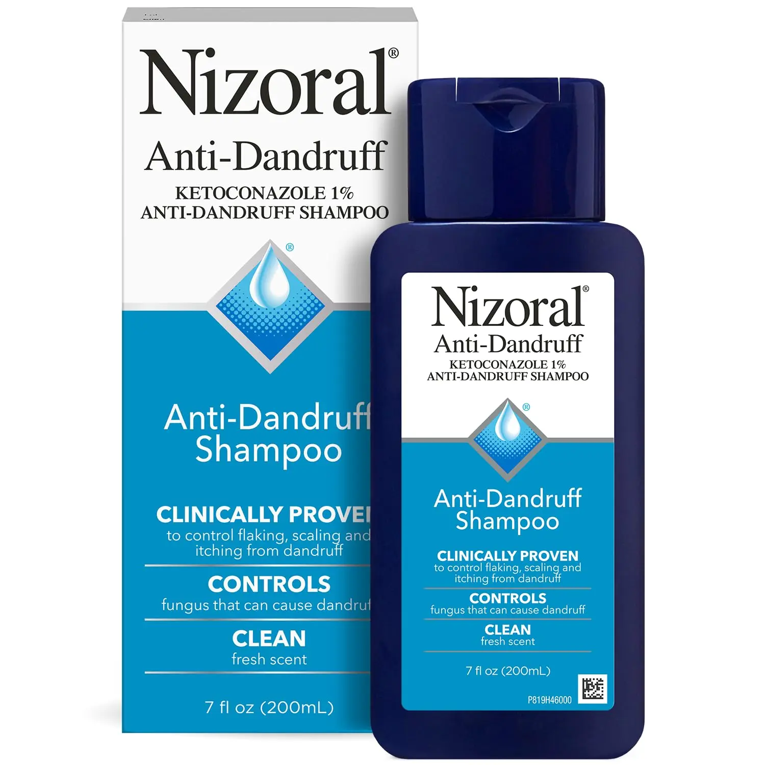Nizoral Anti-Dandruff Haircare Cleanser with 1% Ketoconazole, Fungal-Fighting Formula, Fresh Scent, 7 Fl Oz