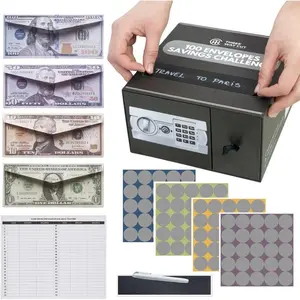 100 Envelopes  Saving Challenge - Save 5050 Dollars In 100 Days  Kit, 100  Envelopes & Organizer Box Set, Trendy  & Youtube 5050 Bucks Savings Challenge, Fun  Ideas