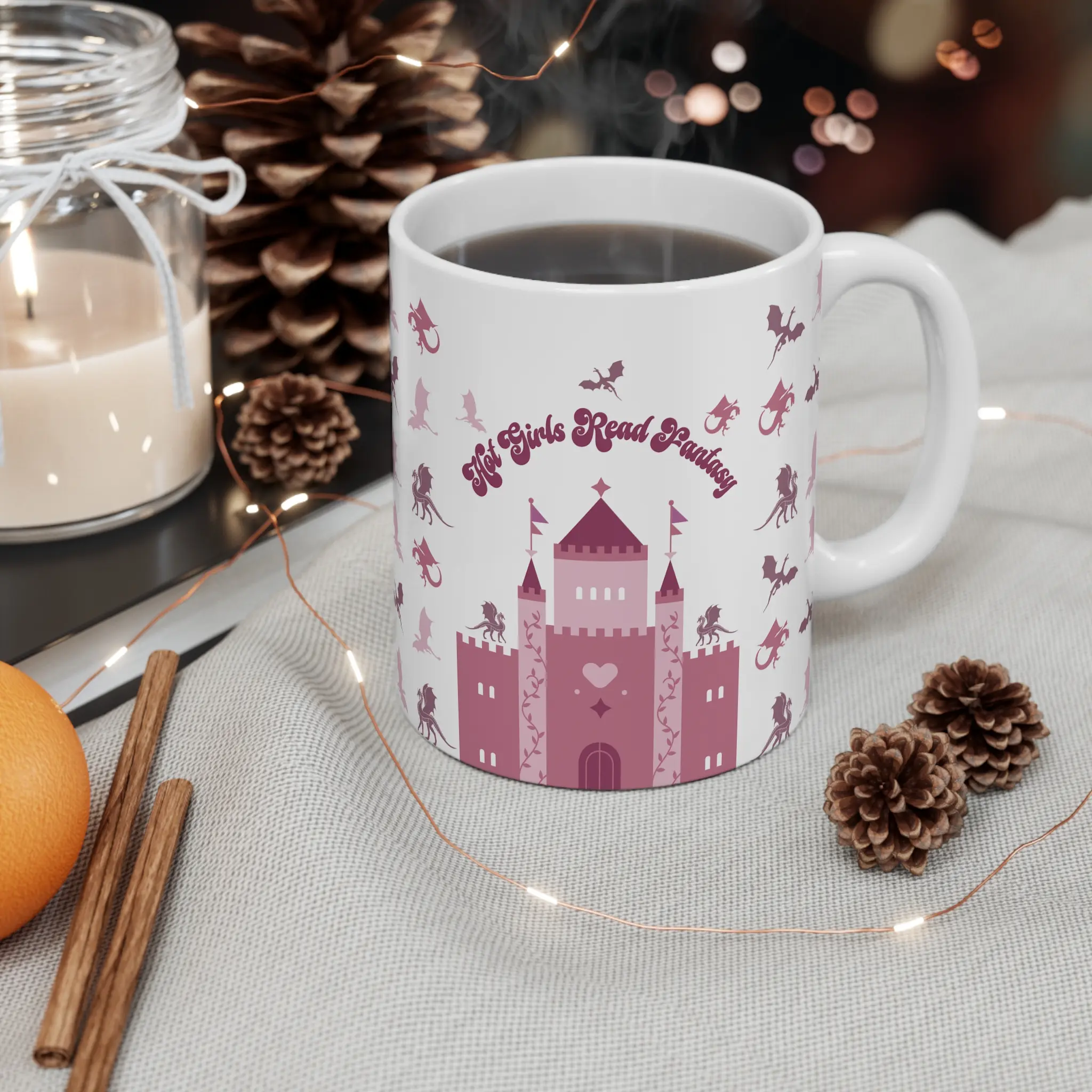 Hot Girls Read Fantasy Mug 11oz