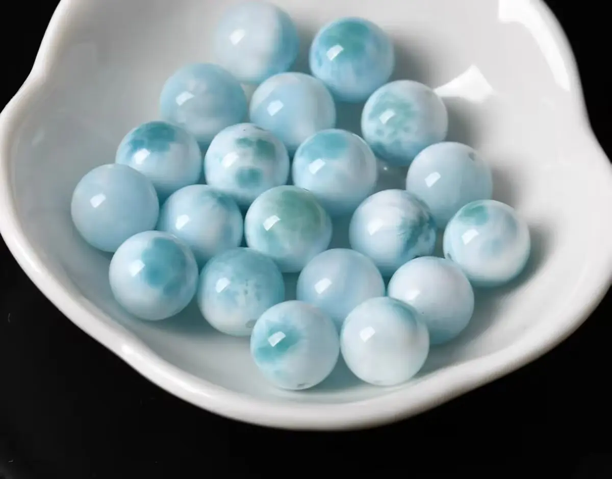 Larimar Round Beads