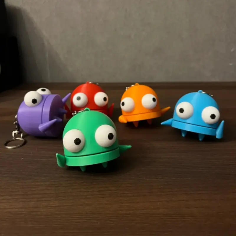 Repo Robot Figure Stylish Keychain Toy, 3D Printed Robot Doll Ornament, Cute Collectible Figurine Gift for Kids & Adults, Keychain Series Figures, Cute Keychain Accessory, Cool Keychains