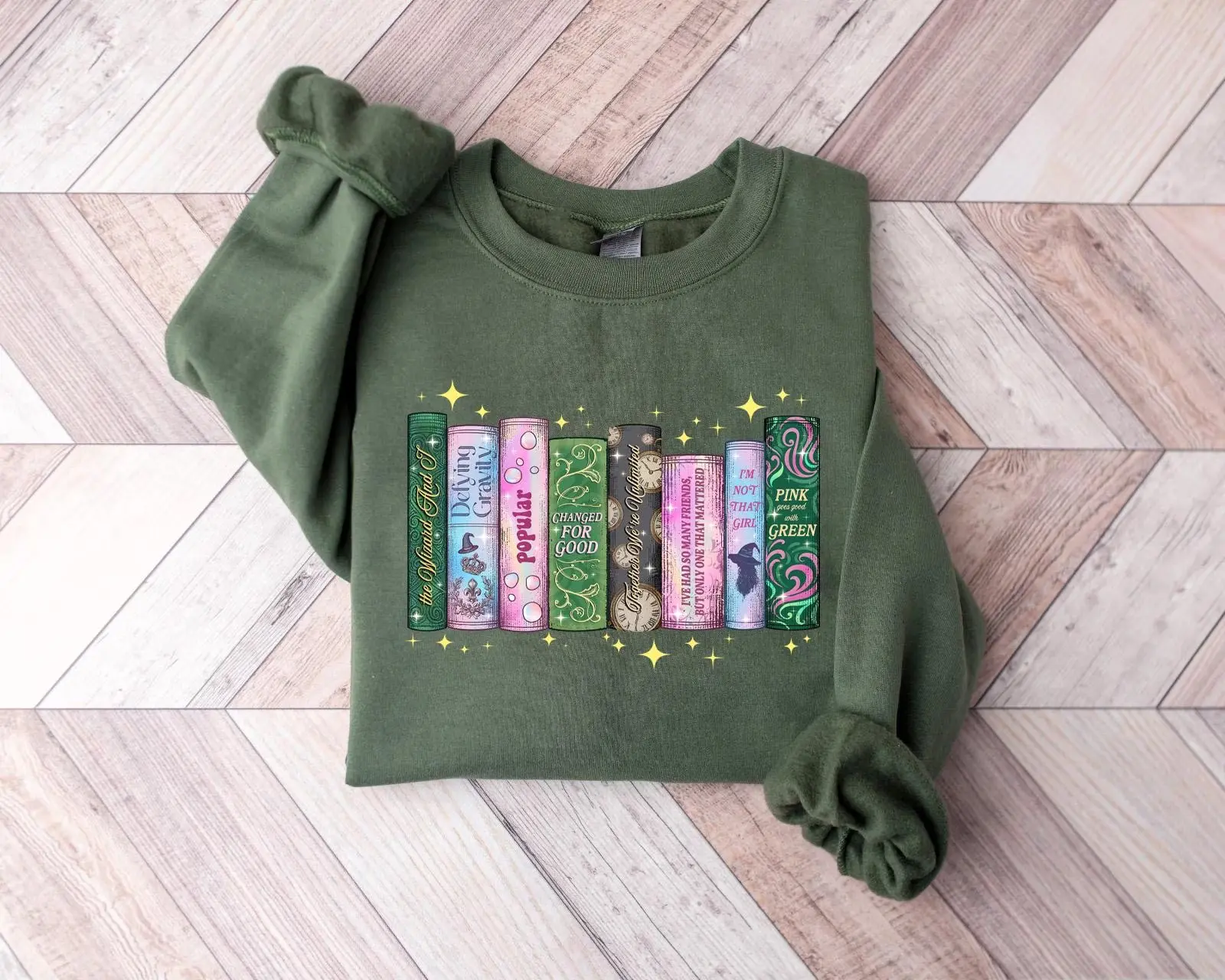 Wicked Changed For Good Book Shirt, Defy Gravity Broomstick Magic Wand Crewneck, Fun Popular Literary T-Shirt for Musical Fan [Tshirt - Sweatshirt - Hoodie]