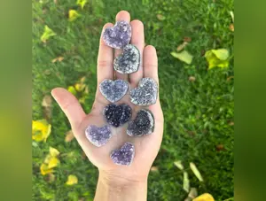 EE Heart Geode - Amethyst